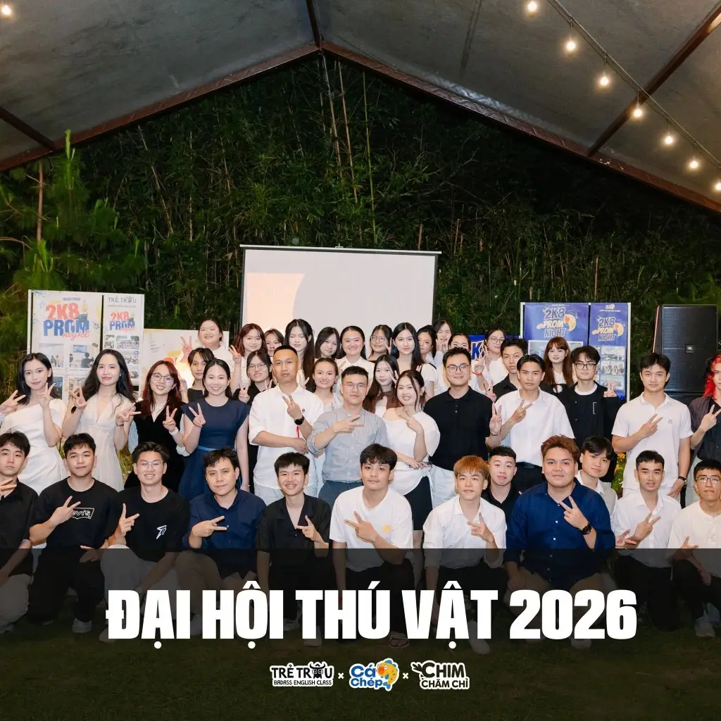 Đại hội Thú Vật 2026 — Trẻ Trâu English